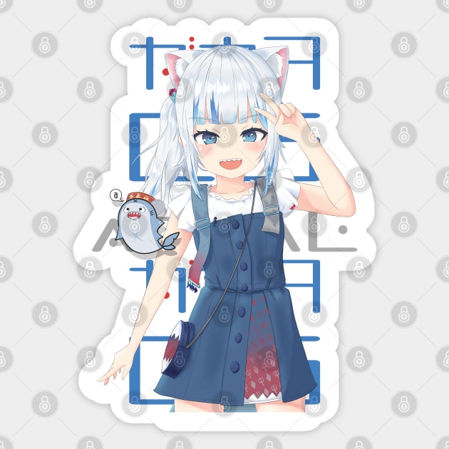 Hololive EN - Gawr Gura Sticker by naderu